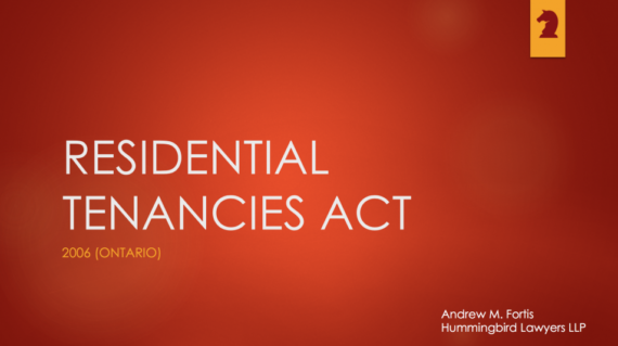 residential tenancies act