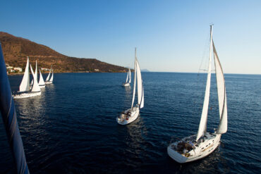 Luxury yachts. Cruise sailing.